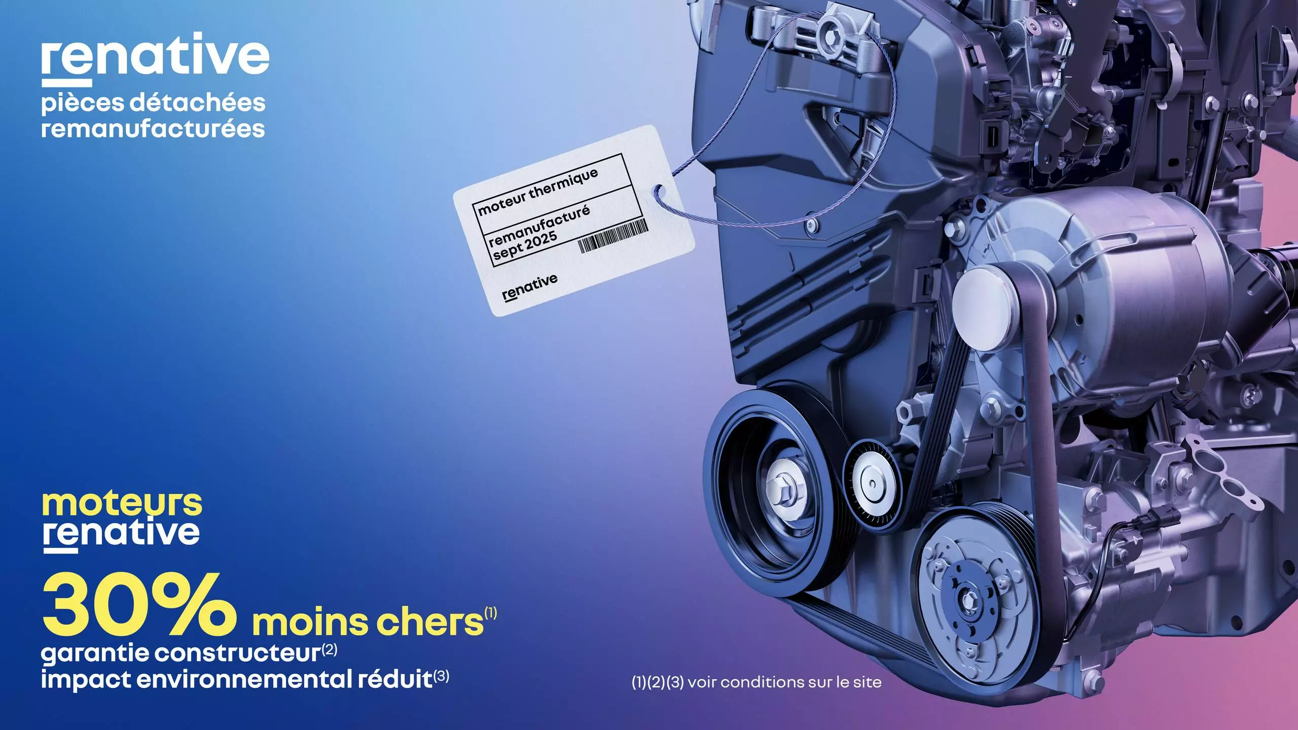 moteurs renative 30% moins chers